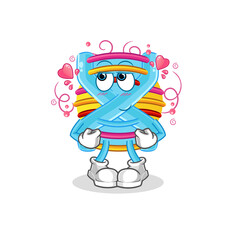DNA shy vector. cartoon character