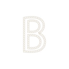 B Rope icon vector illustration template