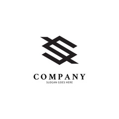 Initial Letter SS Logo Template Design