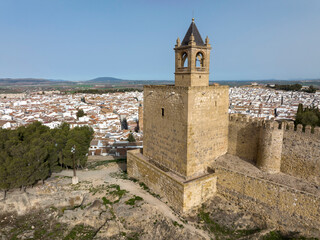 Fototapeta na wymiar Antigua alcazaba de la época musulmana en la ciudad de Antequera, Málaga 