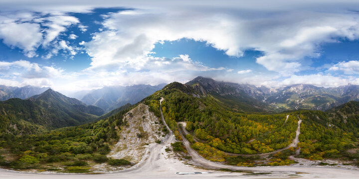 Two valleys on the road to Theth Albania