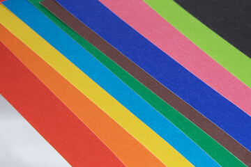 Set of colored paper. COLORED CARDBOARD