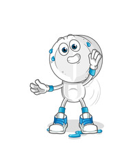 medicine tablet head cartoon stretching character. cartoon mascot vector