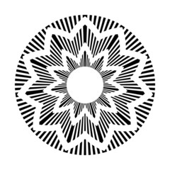 Abstract decorative geometric circle pattern.