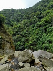 Fototapeta na wymiar Waterfall in the mountains