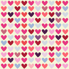 seamless pattern with hearts