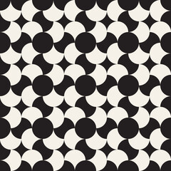 Vector seamless pattern. Repeating geometric elements. Stylish background design.