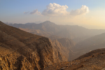 UAE landscape with sky and valley
