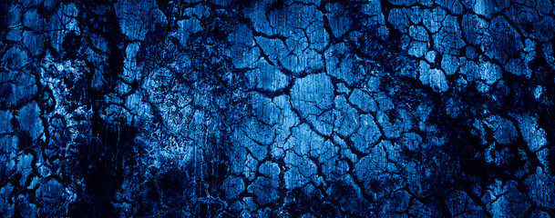 dark blue grungy abstract cement concrete wall texture background