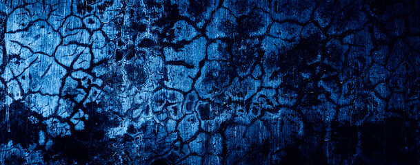 dark blue grungy abstract cement concrete wall texture background
