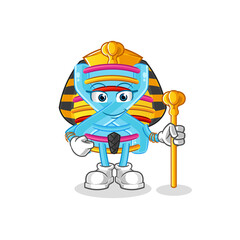 DNA ancient egypt cartoon. cartoon mascot vector