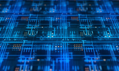 Business explore metaverse technology with blockchain network connecting. Smart city digital world metaverse. Cryptographic city inside metaverse.	