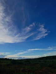 Blue sky and clouds