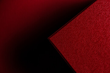 red background with a pattern