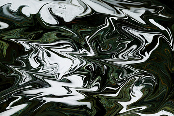 Psychedelic Waves, Abstract Digital Marbling
