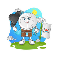 medicine tablet head cartoon korean culture vector. cartoon character