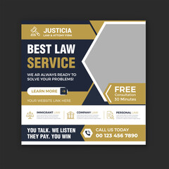 Lawyer Law firm banner Template
