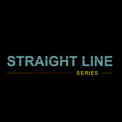 modern simple straight line art letters