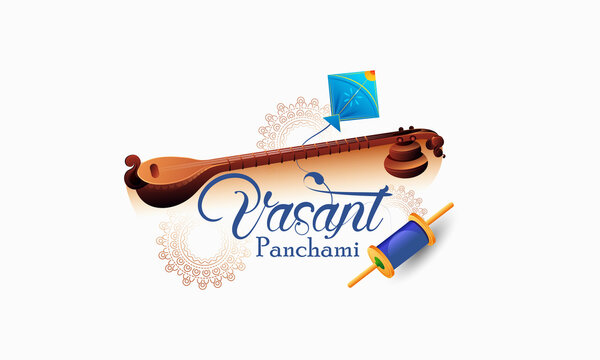 happy vasant panchami indian festival background