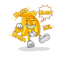 Fototapeta na wymiar Banana Laugh Out Loud character. cartoon mascot vector