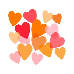 Love shape color illustration