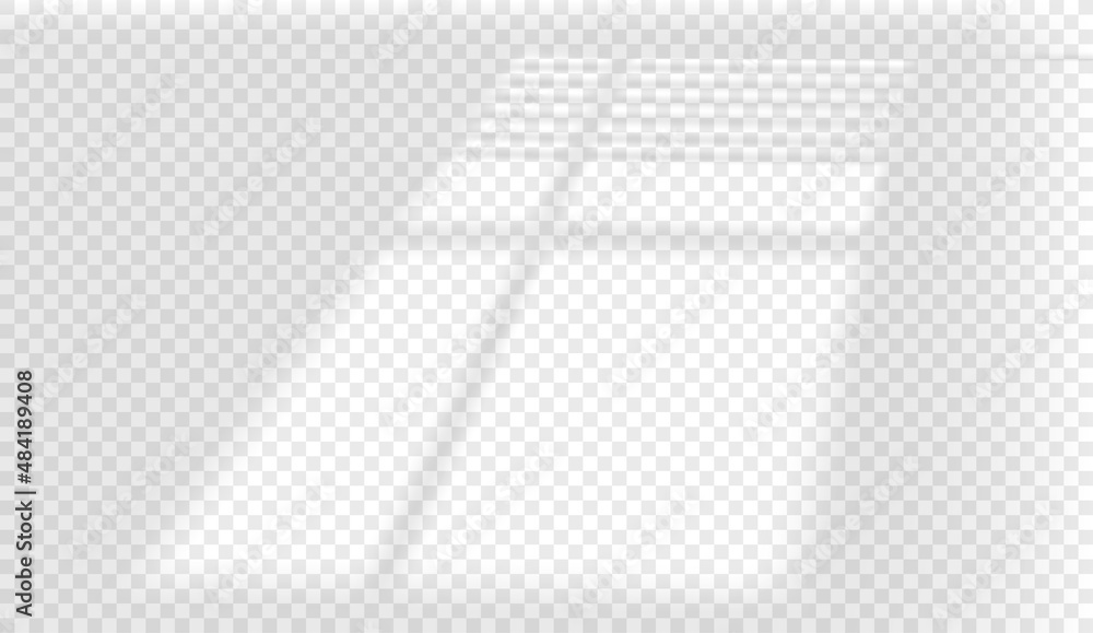 Poster sun flare effect. light of the window with blinds