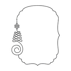 Buddhist symbol represents life’s path, frame