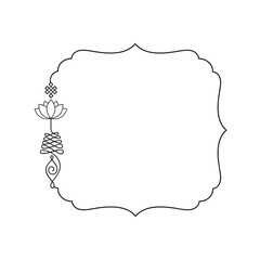 Buddhist symbol represents life’s path frame