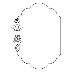 Buddhist symbol represents life’s path frame