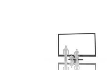 人物　モニター