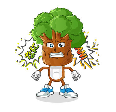 recommend clip art: tree head cartoon anime angry vector. cartoon character
