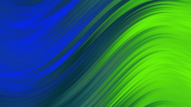 Vibrant colorful neon satin silky waves abstract background 4k animation video. 3D gradient liquid waves. Smooth silk cloth surface with ripples and folds. Dynamic motion animation.