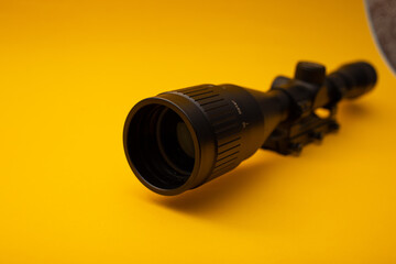 Sight for weapons on a yellow background