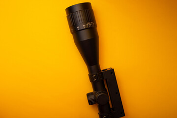 Sight for weapons on a yellow background