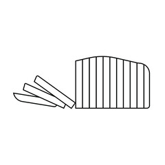 Bread icon design graphics vector