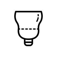 menstrual cup icon vector illustration