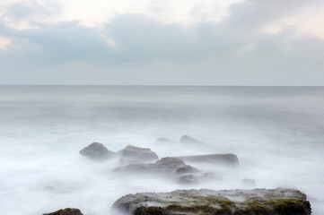 Fototapeta premium Mediterranean coast in southern Israel near the city of Ashkelon
