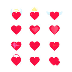 Collection of Valentine's Day hearts of Different Shapes