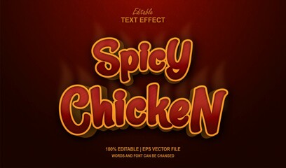 Spicy Chicken Editable Text Effect