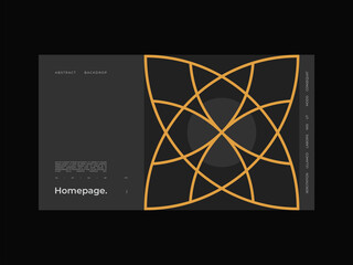 Abstract homepage background. Bauhaus, Modernism aesthetics. Minimal illustration brutalism inspired.