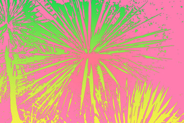 Schizzi di colore verde e rosa