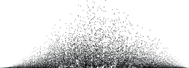 Sprayed black line .Graffiti art design . Noise dispersion logo . Spray effect .Grunge, grainy, gritty texture . Distressed element .vector 