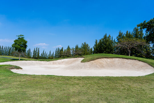 golf course sandpit background