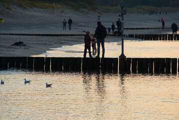 View of the Baltic Sea in Kołobrzeg.


