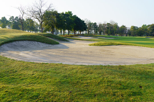 golf course sandpit background