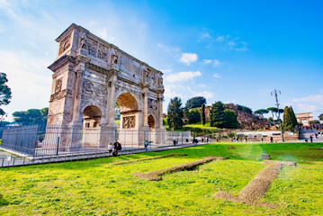 panorama eternal city of Rome in Italy