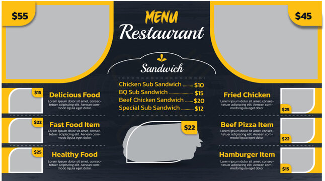 Digital Food Menu Template