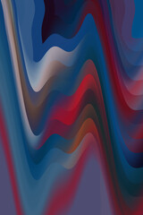 colour trend inspiration abstract pattern featuring Classic blue and Vermilion red