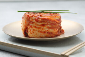korean traditional spicy food kimchi