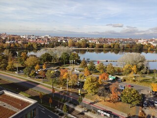 Wöhrder See in Nürnberg von Oben